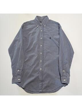 polo sport ralph lauren plaid buttonup shirt mens small